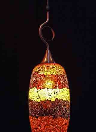Подвесной светильник из "мозаичного" стекла 5021