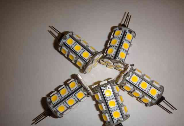 Светодиодные лампы, теплый белый свет, G4 5W 12v