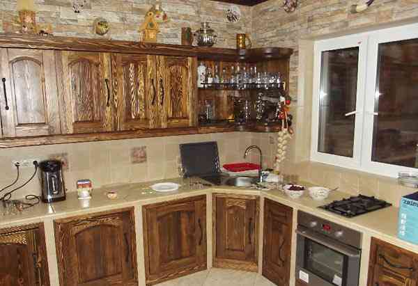 Кухонные гарнитуры (кухни) под старину