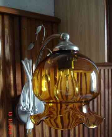 Винтажный советский светильник ночник бра