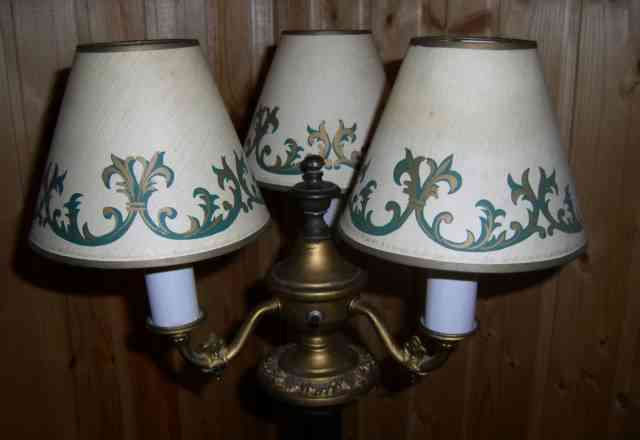 Старинная лампа-канделябр