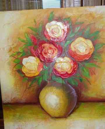 Картина "Розы в кувшине"