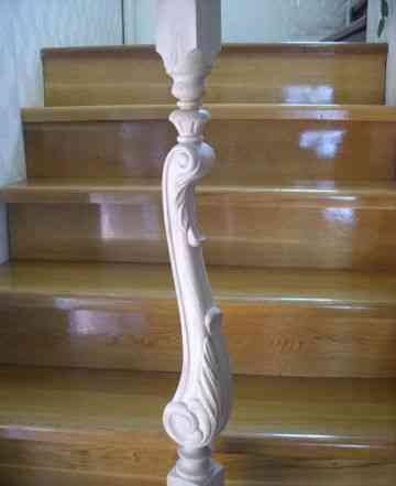 Деревянный резной столб балясины элементы лестниц