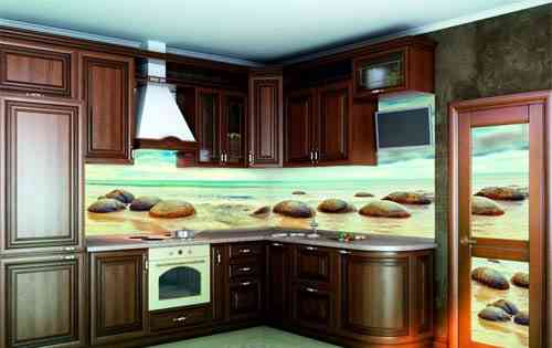 Панорамные кухонные фартуки - преображение кухни