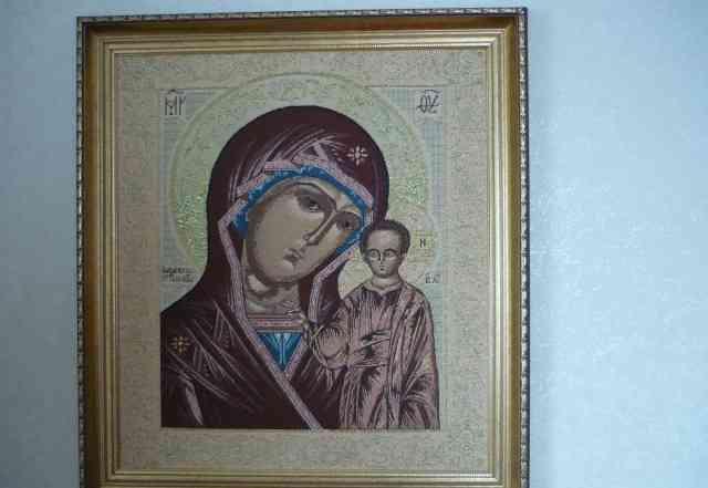 Картина гобелен Казанская Икона Божьей Матери