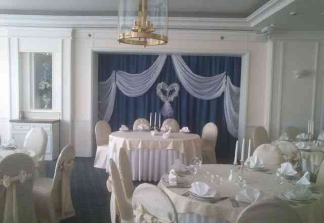 Свадебное украшение для зала вуаль и сердце