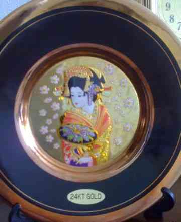 Декоративная японская тарелка коллекционная 2