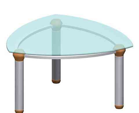Стеклянный стол руководителя