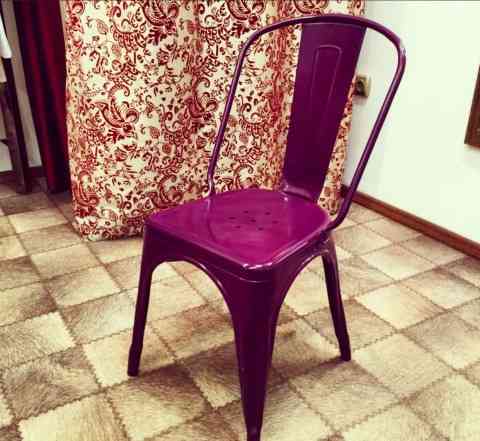 Дизайнерские стулья, металл темный фиолет