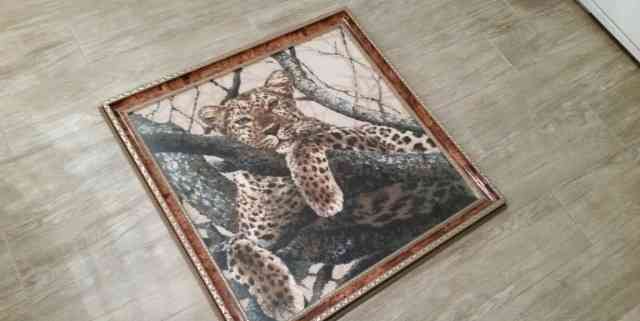 Вышивка леопард счетный крест 6565