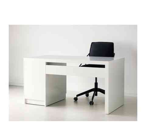 Письменный стол мальм, белый из икеа (ikea)