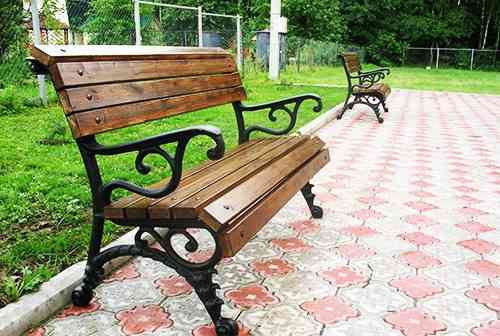 Чугунная скамейка "Городская" для сада и дачи