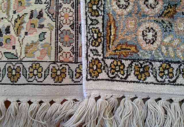 Антикварный Шелковый кашмирский ковер Бахтияр