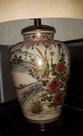Светильник-ваза с росписью