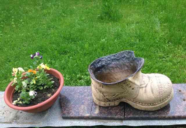Кашпо Старый Ботинок для сада
