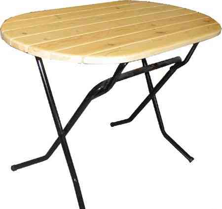 Складной стол из реечного массива сосны 120x60 см