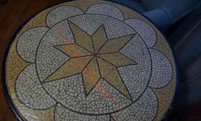 Эксклюзивный кованый стол с мозаикой