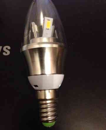 Светодиодные лампы 5 шт Е14 5 w (35-40w) теплый св