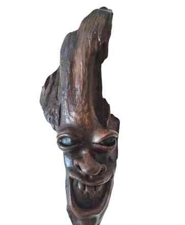 Деревянная маска лицо украшение для интерьера