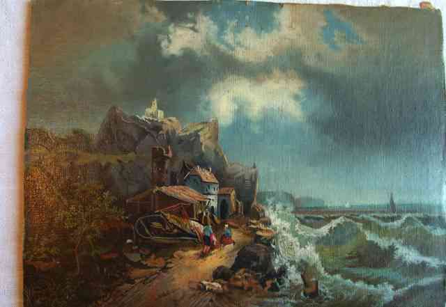 Картина-копия Дж. Констейбла. Морской пейзаж. 1830