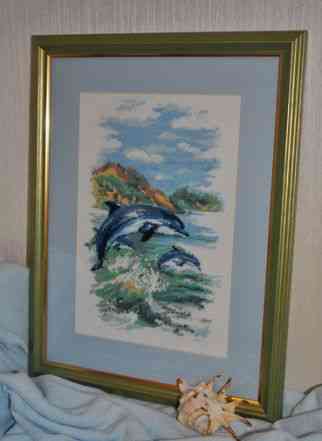 Картина "Дельфины"