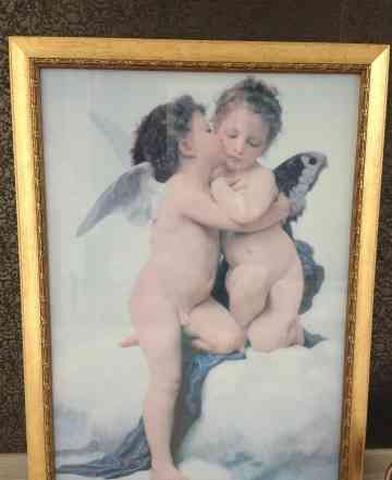 Картина Ангелы "Первый поцелуй"