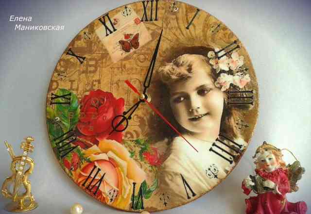 Часы "Молодость и розы"