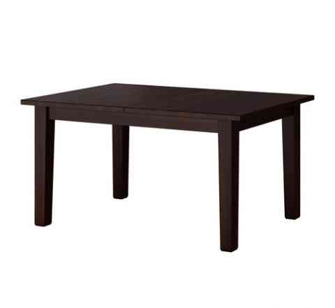 Раздвижной стол, коричнево-чёрный(венге)