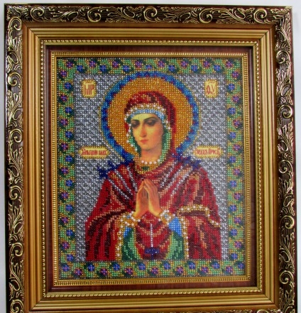 Икона бисером "Богородица Умягчение злых сердец"