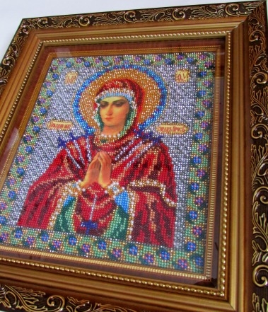 Икона бисером "Богородица Умягчение злых сердец"
