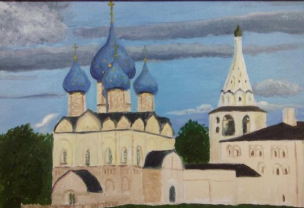 Картины маслом пейзаж Церковь Космы и Домиана