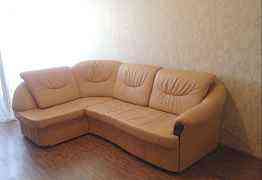 Угловой диван из кожи